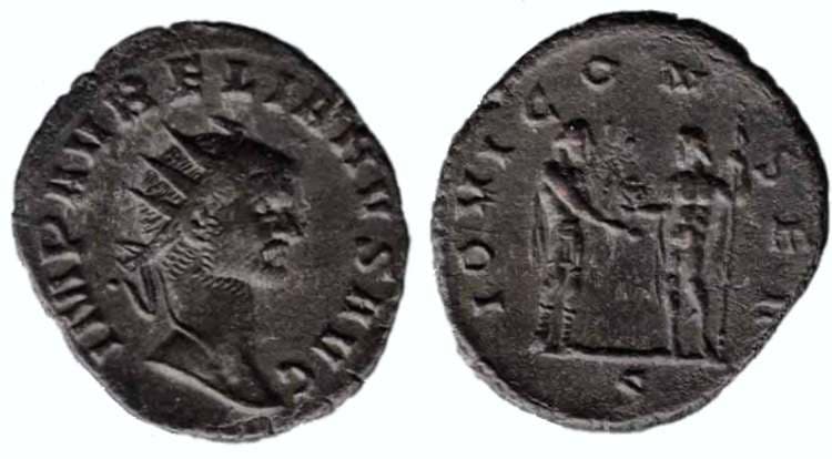 RIC 346 var rad Aurelian AE antoninianus