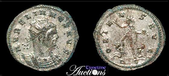 RIC 365, ΔC Aurelian, AE antoninianus of Cyzicus