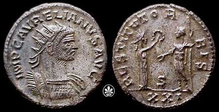 RIC 386, S Aurelian plated AE Antoninianus