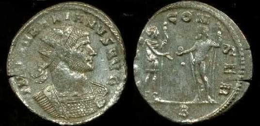 RIC 394, B Aurelian AE Antoninianus