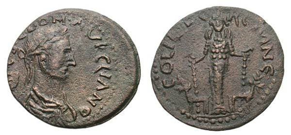 Cremna VA 1554 Aurelian AE30 of Pisidia, Cremna