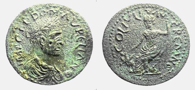 Cremna SNG Fr 1529 Aurelian, AE30 of Cremna, Pisidia