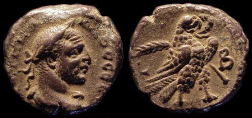 Alexandria milne 4356 Aurelian Potin Tetradrachm of Alexandria