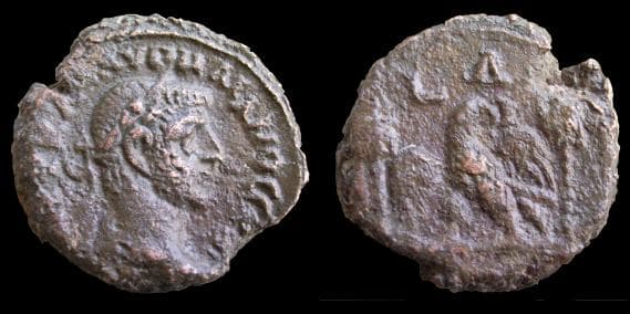 Alexandria milne 4391 Aurelian Potin Tetradrachm of Alexandria