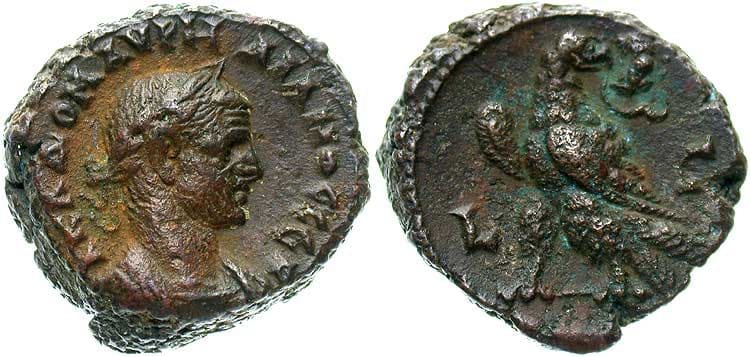 Alexandria milne 4426v Aurelian Potin Tetradrachm of Alexandria