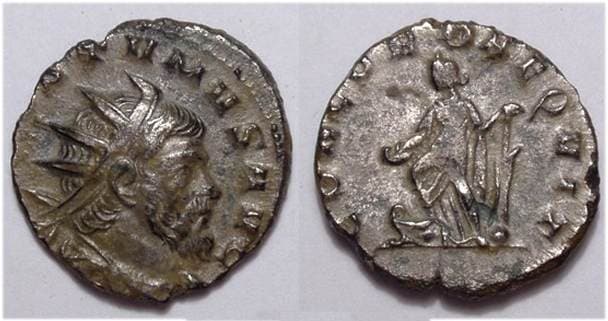 RIC 371 [postumus] Aureolus, billon antoninianus, AD 267-268 AD