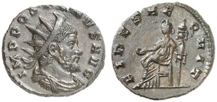 RIC 378 [postumus] Aureolus, billon antoninianus, AD 267-268, 3