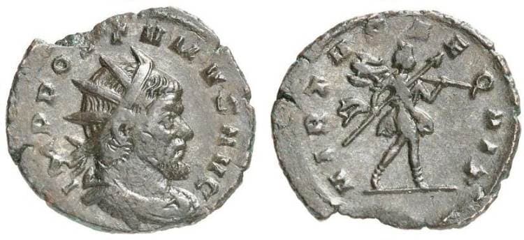 RIC 386 [postumus] Aureolus, billon antoninianus, AD 267-268, Struck in the name of Postumus