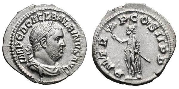 RIC 5 Sear5 8489 Balbinus AR Denarius