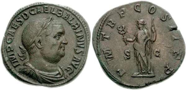 RIC 18 Balbinus AE Sestertius