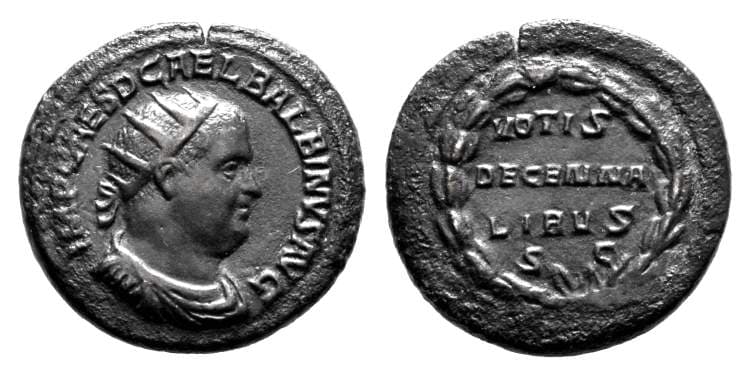 RIC 21 Balbinus AE dupondius, Rome