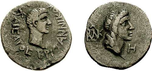 Bosporus RPC 1926 Kings of Bosporus, Cotys I with Britannicus AE 8 Units