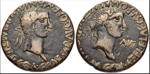 Carthago Nova RPC 185 Caligula & Caesonia �27 of Carthago Nova, Spain