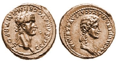 RIC 13 Caligula, AV Aureus, new style