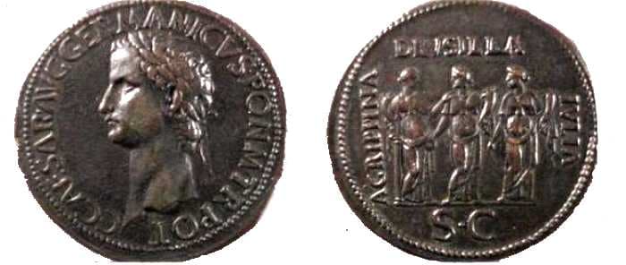 RIC 33 FAKE Caligula AE Cast Sestertius after Cavino, probably 18th or 19th century, imitating types of Rome Mint