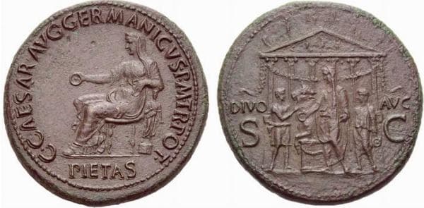 RIC 36 Caligula AE Sestertius