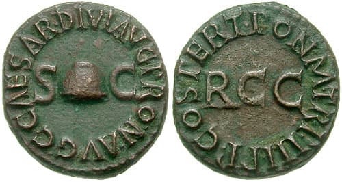 RIC 45 Caligula AE Quadrans