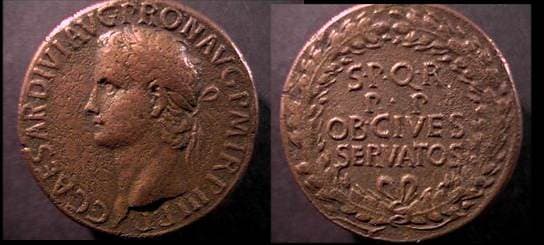 RIC 46 sear5 1801 Caligula AE Sestertius