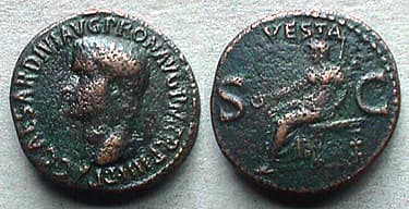 RIC 47 Gaius Caligula AE As
