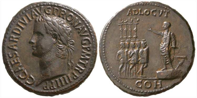 RIC 48 Caligula AE Sestertius