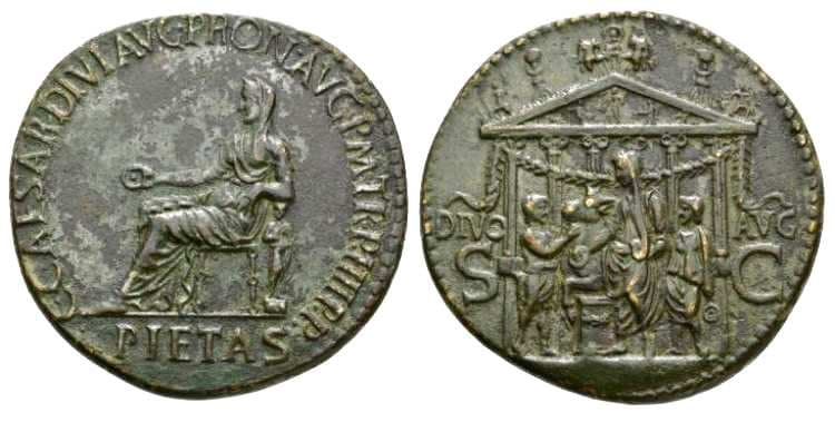 RIC 51 Sear 1802 Caligula AE Sestertius, Rome