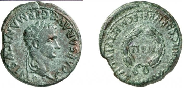 RPC 400 Caligula AE28 of Bilbilis, Spain