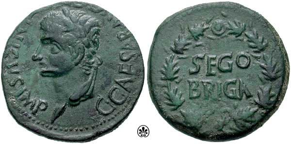 Segobriga RPC 476 Gaius Caligula AE 28mm As of Spain, Segobriga
