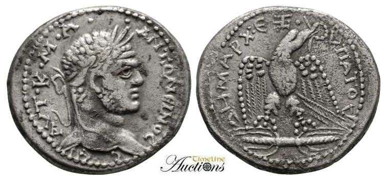Sekeukeia Prieur 1188 (2) Caracalla AR Tetradrachm, Seleukeia, Syria
