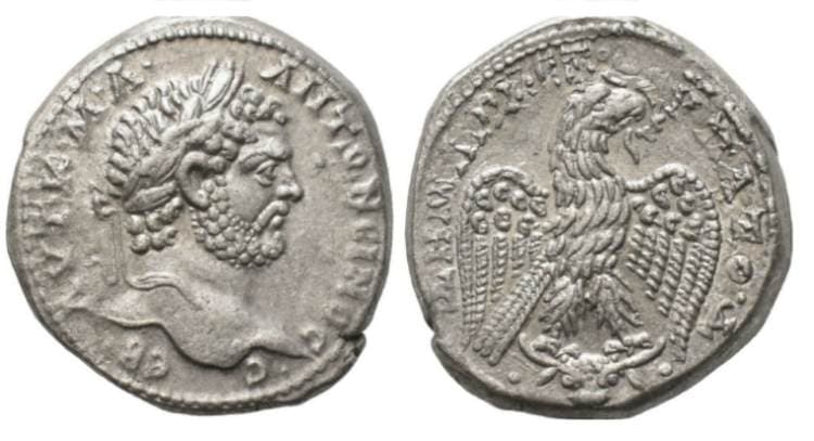 Carrhae Prieur 820 Caracalla, AR tetradrachm of Carrhae, Mesopotamia