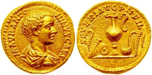 RIC 3 Sear 6670 Caracalla, as Caesar, AV Aureus