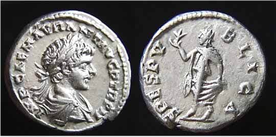 RIC 28 Caracalla, AR Denarius, Rome