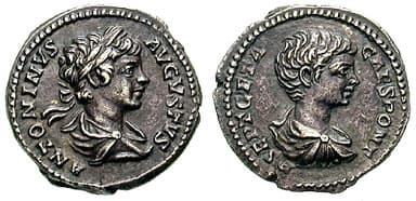 RIC 38 Caracalla and Geta, as Caesar, Denarius