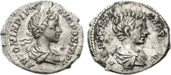 RIC 62 Caracalla, with Geta as Caesar