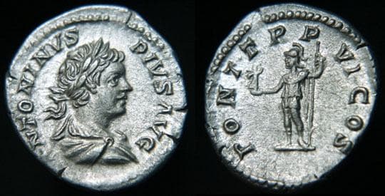 RIC 69 Sear 6856 Caracalla Denarius