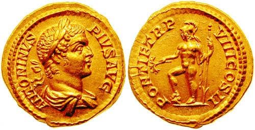 RIC 80b, Aureus Caracalla AV Aureus