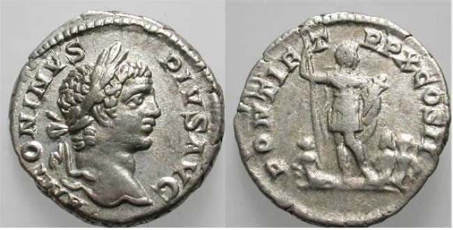 RIC 96 Sear 6865 Caracalla AR Denarius