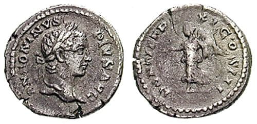 RIC 101 Caracalla AR Quinarius