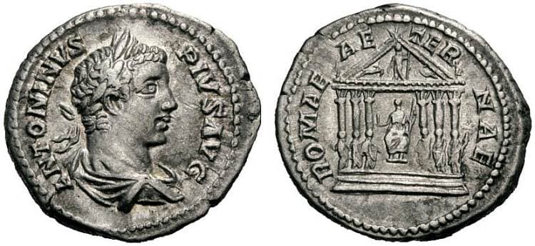RIC 143A denarius Caracalla, AR denarius