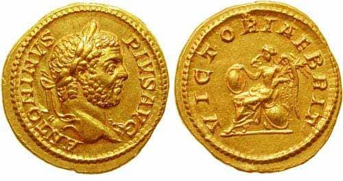 RIC 174 Caracalla, AV aureus, Rome
