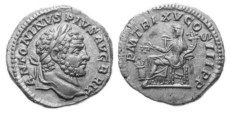 RIC 195 Sear 6825 Caracalla Denarius