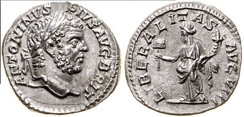 RIC 219 Caracalla Denarius