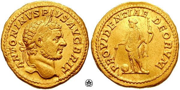 RIC 227, Aureus Sear 6744 Caracalla AV Aureus