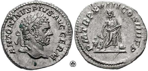RIC 253 Sear'88 #1936 Caracalla Denarius