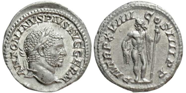 RIC 275a Caracalla Denarius