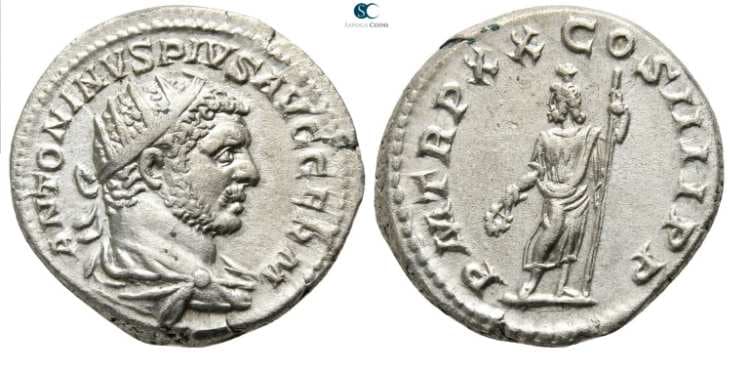 RIC 289f Sear 6780 Caracalla AR Antoninianus