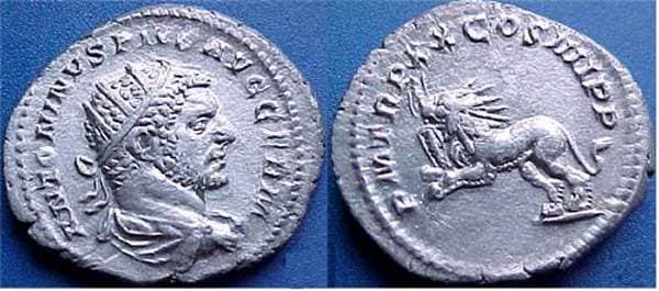 RIC 296 var RSC 402a Caracalla AR Antoninianus