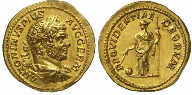 RIC 309b Caracalla, AV Aureus, 213-217 AD