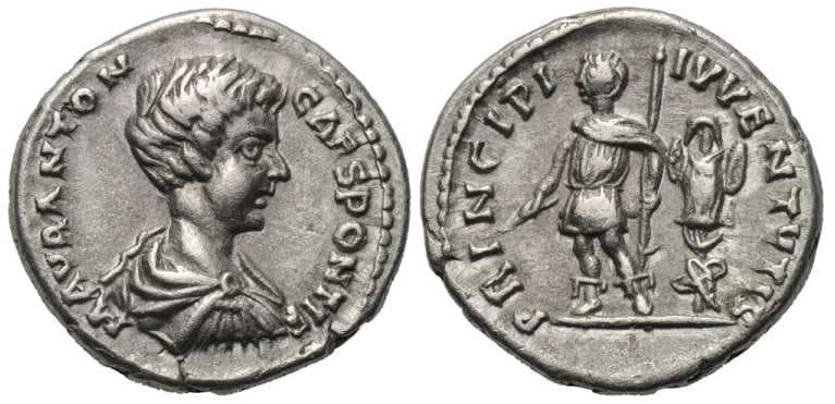 RIC 329 Caracalla, as Caesar, Denarius