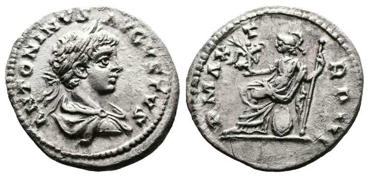 RIC 342 denarius Caracalla, AR denarius
