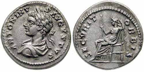 RIC 351 var Caracalla, AR Denarius, Laodicea mint